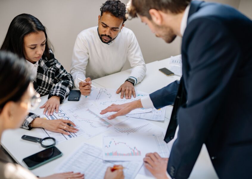 People Working at a Table