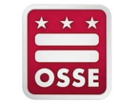 Red OSSE logo featuring three white stars and two horizontal bars. TITLE: