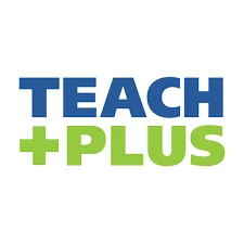 The Teach Plus logo features "TEACH" in blue and "+PLUS" in