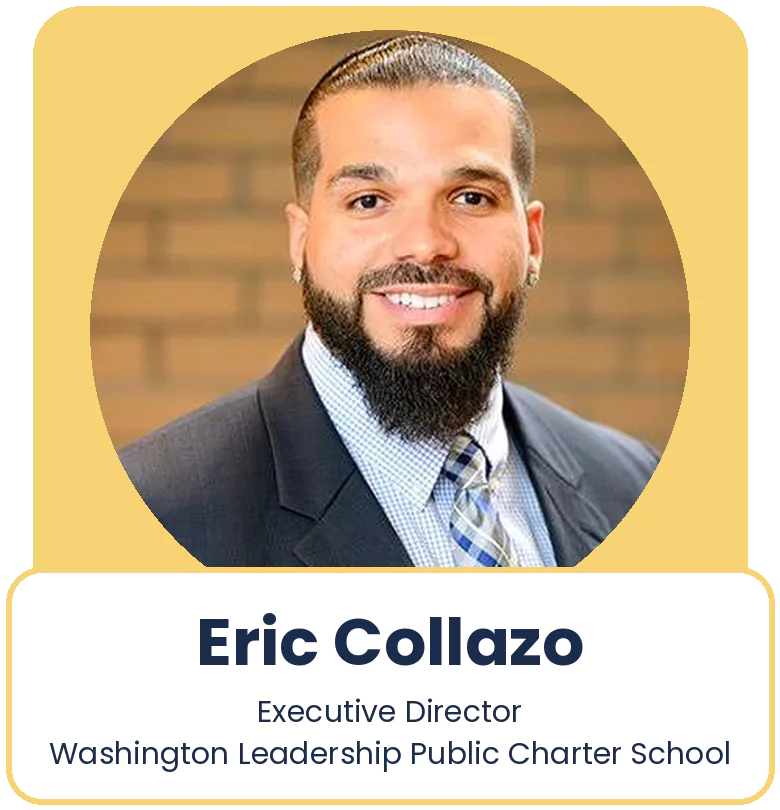 Headshot of Eric Collazo, Executive Director, Washington Leadership Academy Public Charter School